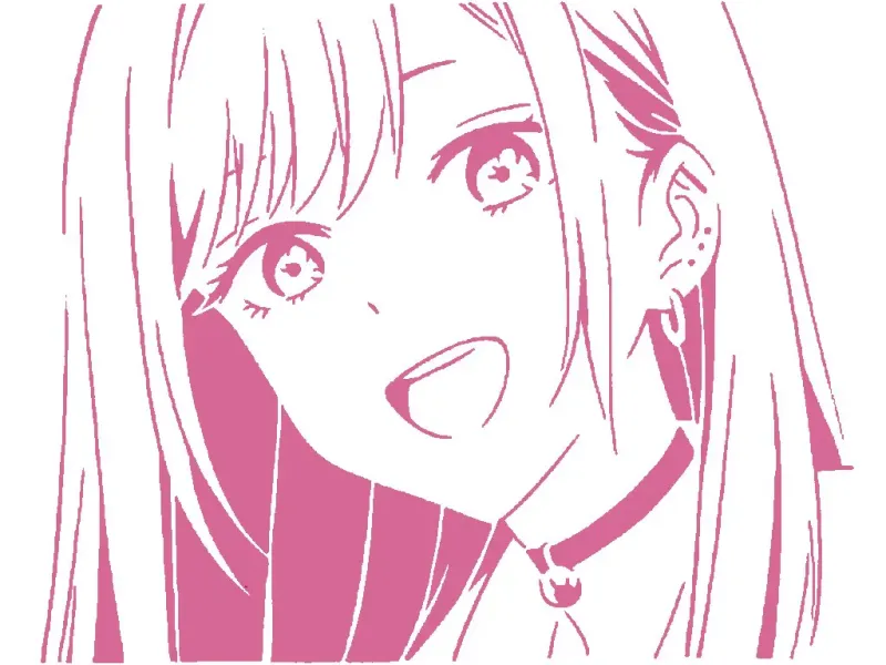 Marin Kitagawa stencil 2