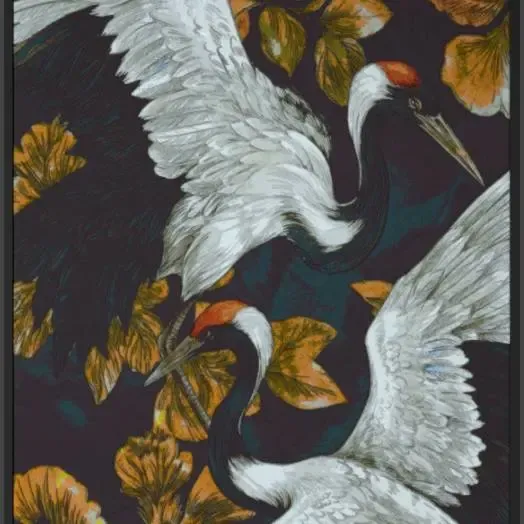 lithophane Dance of the Golden Cranes