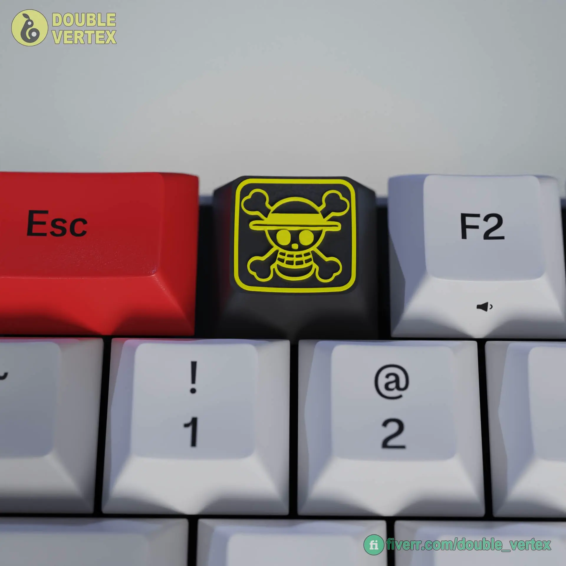 3D Printer Files | 3MF File | Straw Hats Pirate Logo Keycap –   (XDA/DSA Compatible)