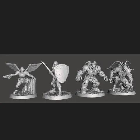 Hunter Armored team RPG Tabletop Necromunda Bundle 2