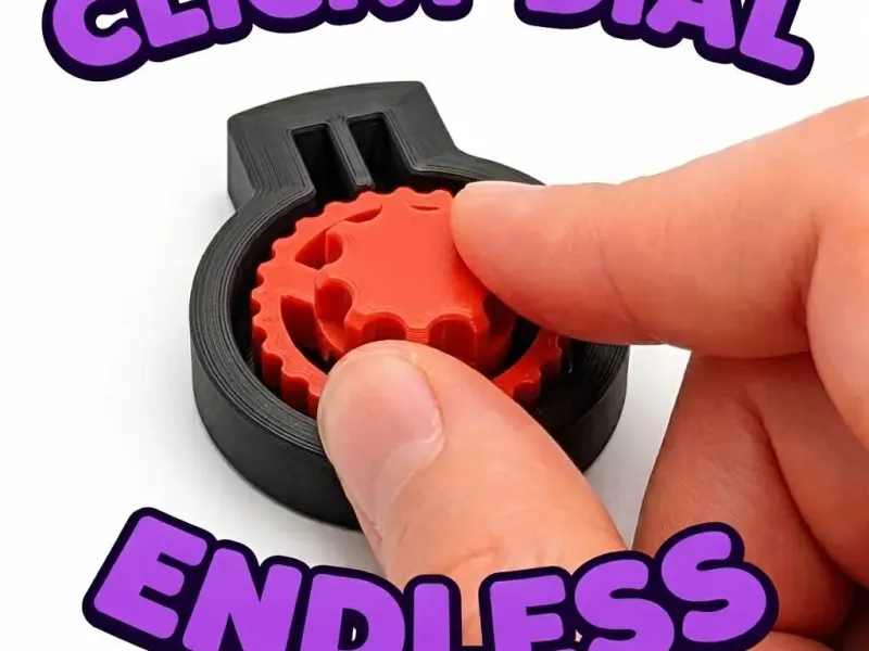 Klickender Wählknopf-Fidget