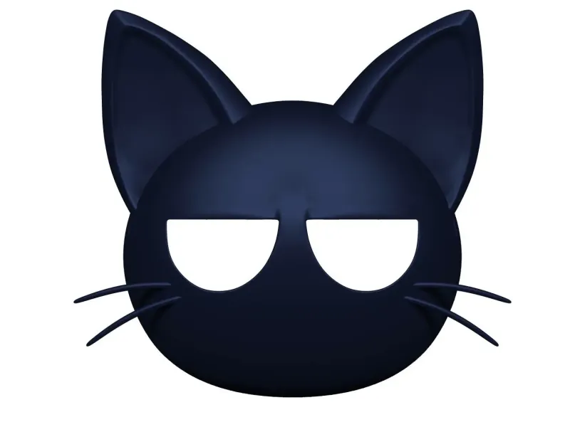 Cat Black mask