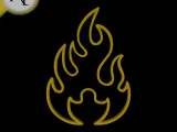 Simple Flame Symbol - 2D Art-0