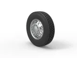 Front custom wheel of semi truck V14 Scale 1:25-6
