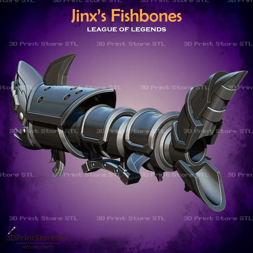 Jinx Fishbones Cosplay League of Legends - STL File