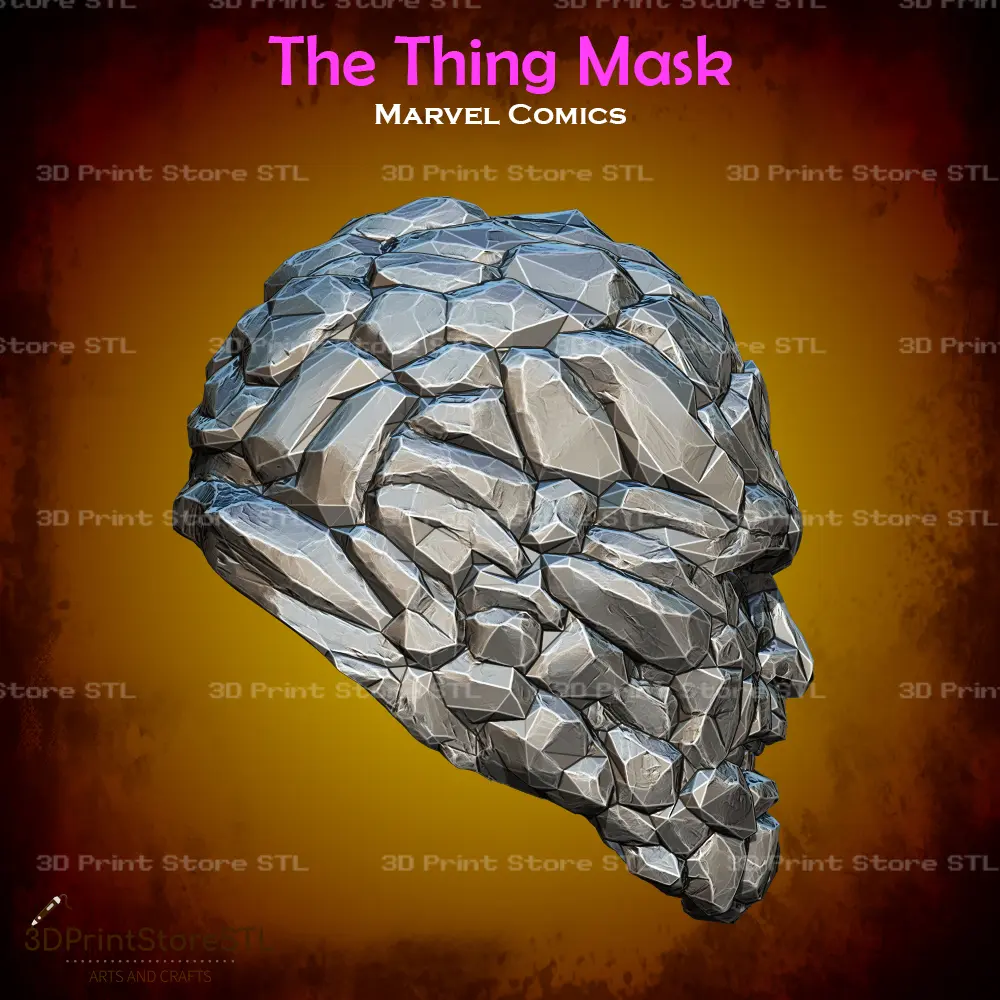 The Thing Mask Cosplay Marvel Comics - STL File | 3D models download ...