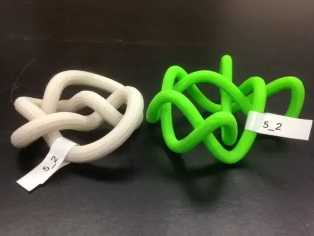 Conformación de Lissajous del nudo 5_2
