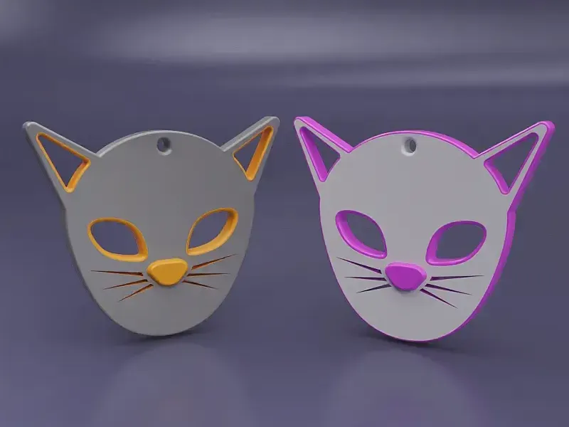 猫のキーチェーン
