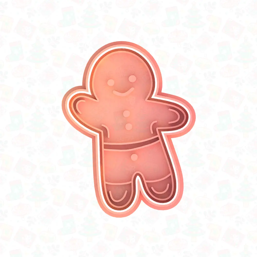 Gingerbread man cookie cutter set of 6