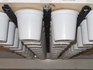 K-cup under cabinet mounting rail and spacer set