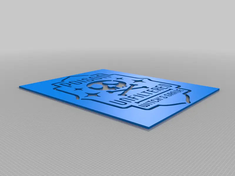 Poison stencil | 3D models download | Creality Cloud