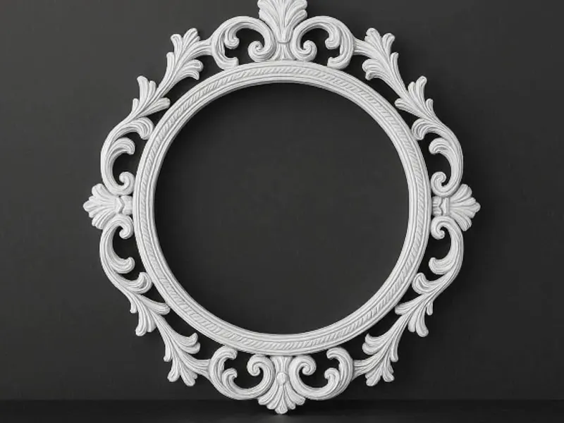 Ornate Circular Picture Frame
