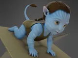 Bebé 1 Blue Alien Hunter Style Pop-5