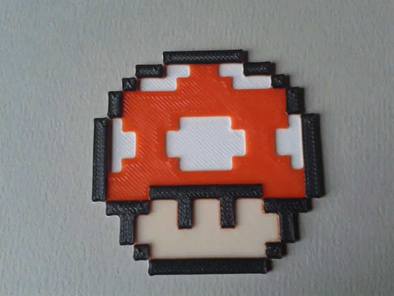 Super Mushroom, with 3 filament changes