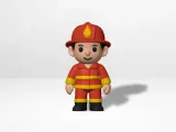 Cute Firefighter Boy-2