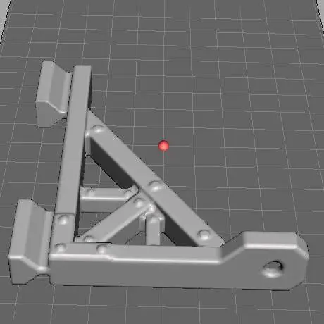 Support Arm for Bird house.  Split existing model.