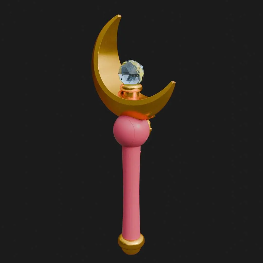 Sailor Moon Crescent Moon Wand Fan Art