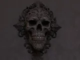 Gothic Skull Wall Mount - Wall Decoration-7