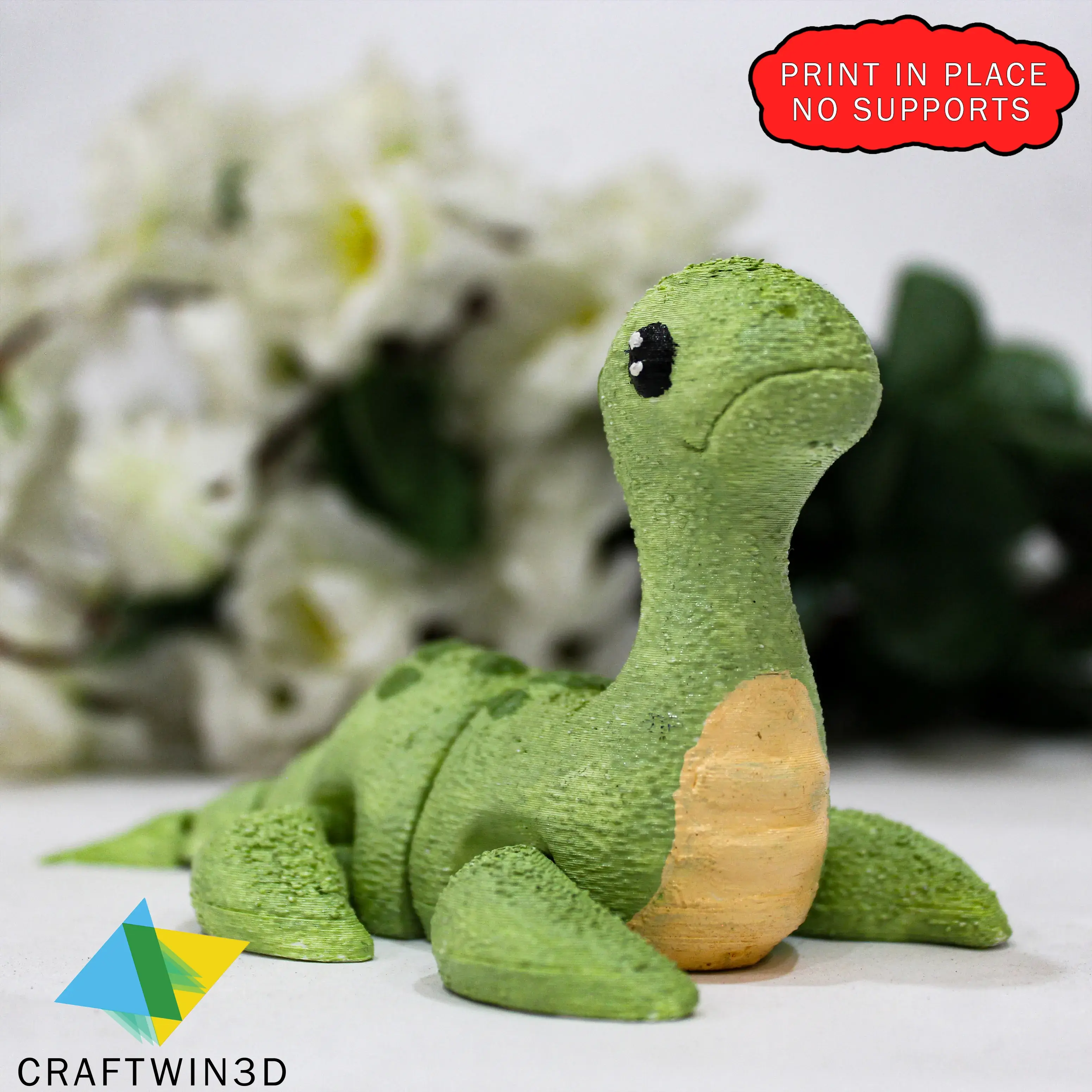 Adorable Nessie 3D Model - No Supports Required!