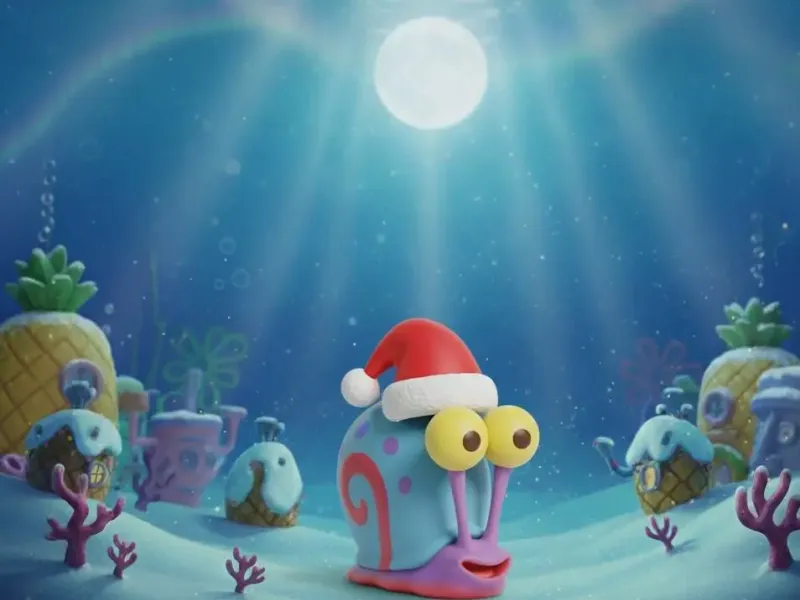 Gary, bob esponja, navidad
