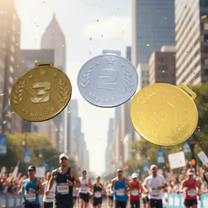 medalhas de competição com a frase "é possível"