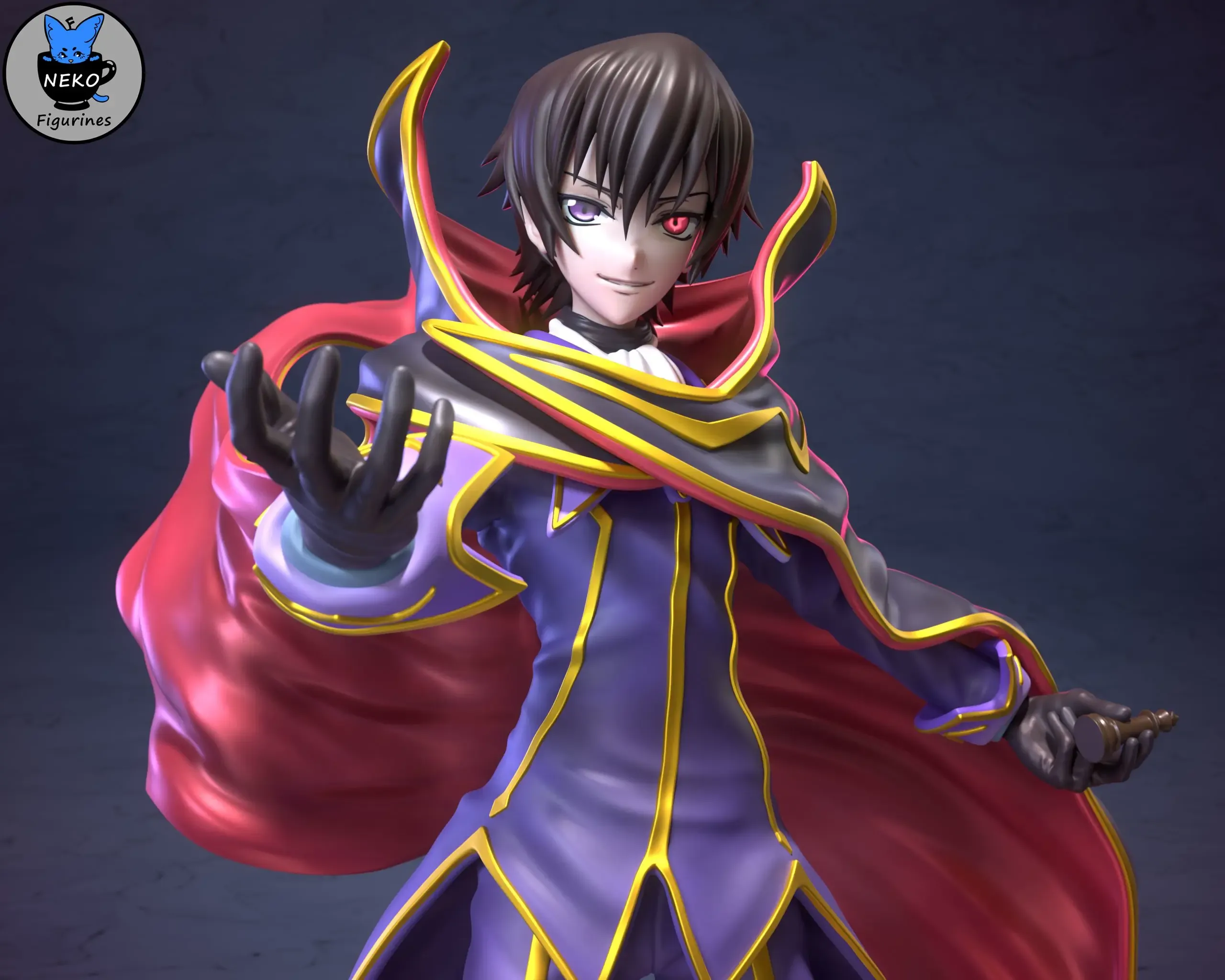 Lelouch and C.C - CODE GEASS Anime Figurine for 3D Printing