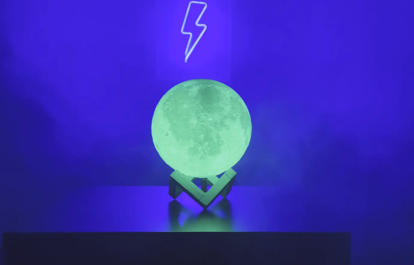 Interactive RGB Moon Lamp
