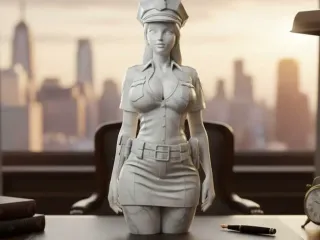 sexy woman in police uniform 2
