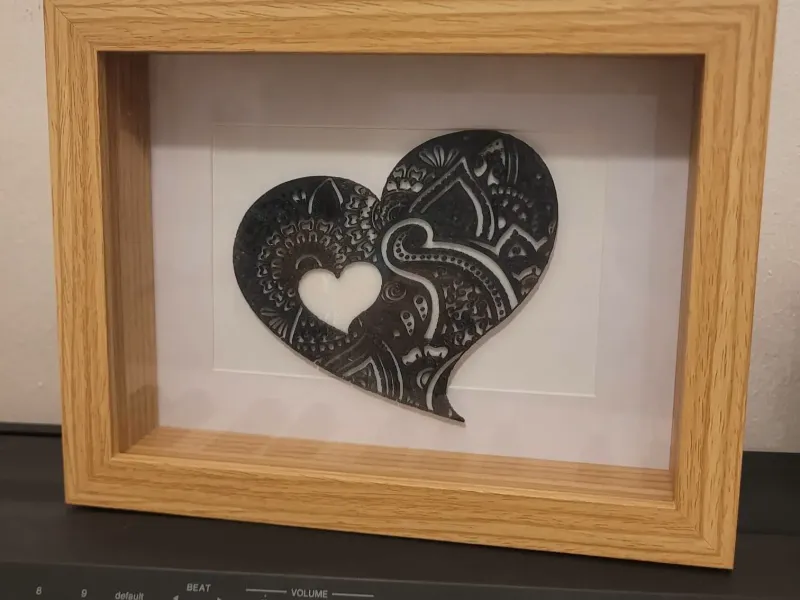 Zentangle Heart Shape