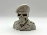 Buste de squelette militaire-1