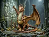 D&D Brass Dragon Miniature-2