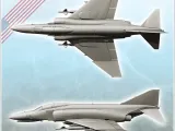 McDonnell Douglas F-4 Phantom II jet fighter-bomber - miniat-4