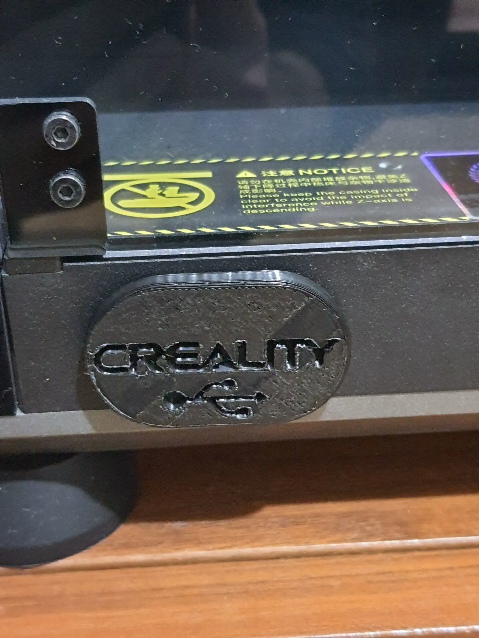 Creality USB Port Bagde (Tapa antipolvo)