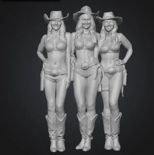 Bikini Cowgirl Trio