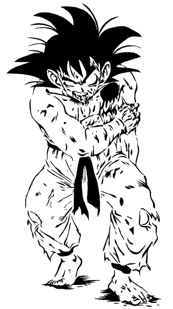 Goku stencil 6