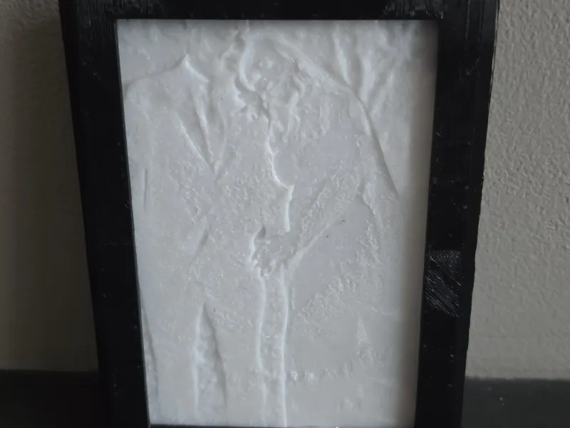 Frame for a 100x150mm lithophane