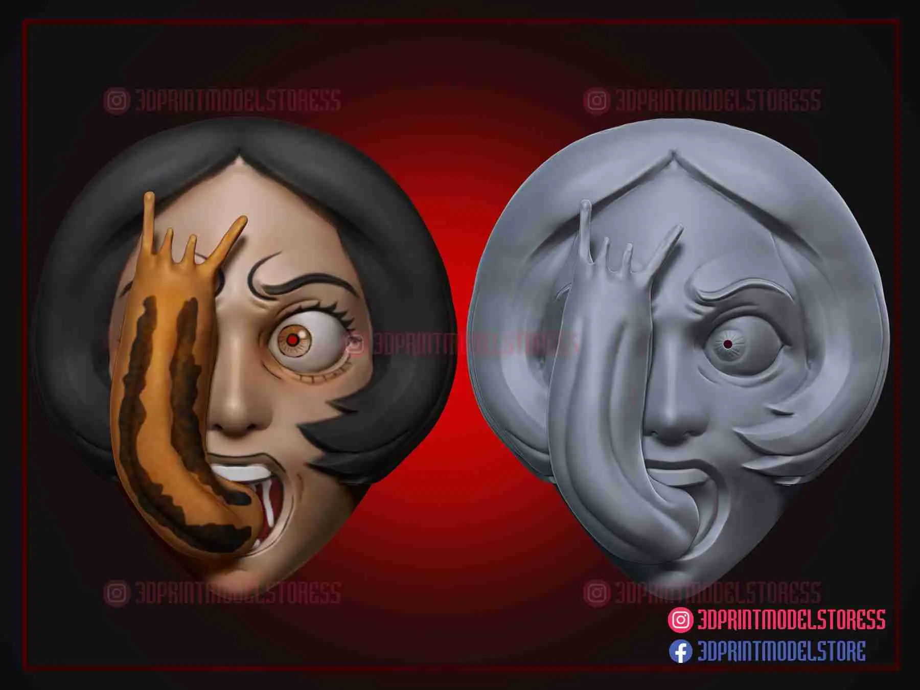 Маска для косплея Junji Ito Collection - Костюм на Хэллоуин