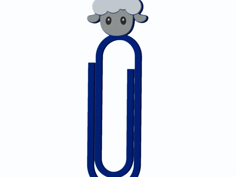 Sheep Head - Farm Animals - Paperclip v2