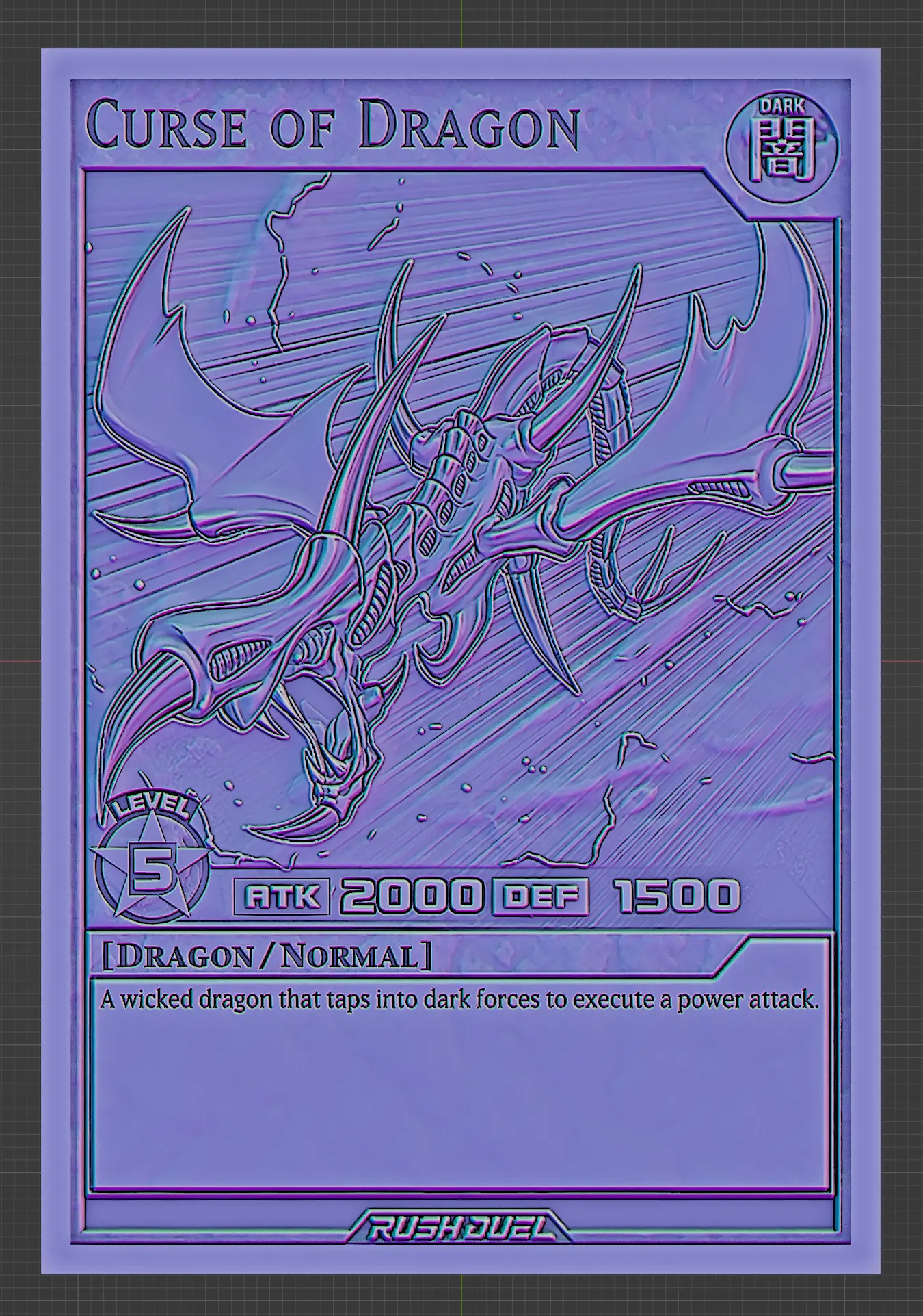 Other STL Download - curse of dragon - rush duel - yugiohby Wsonuchiha3D