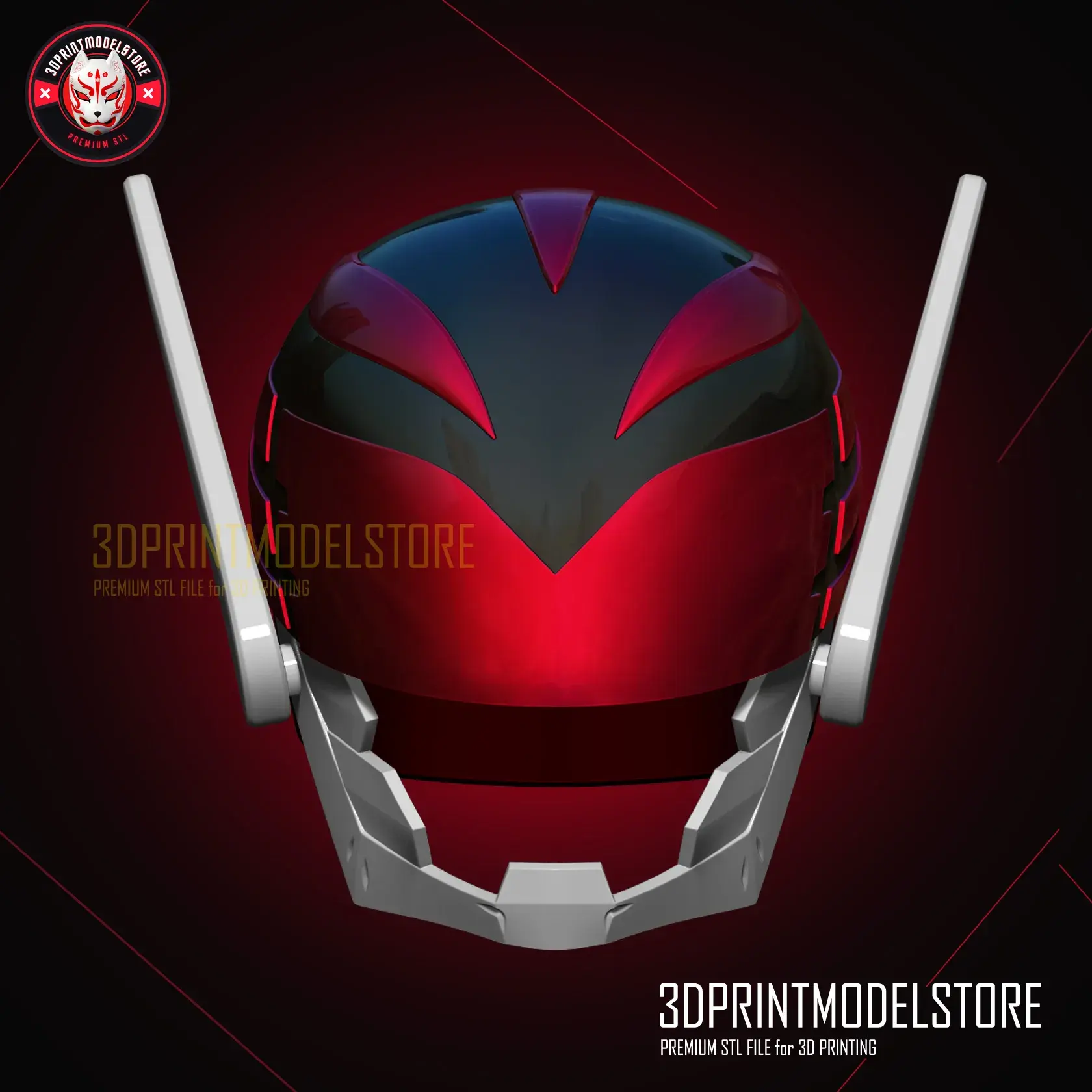 Go Go Loser Ranger Reject Red Keeper Helmet Cosplay STL File