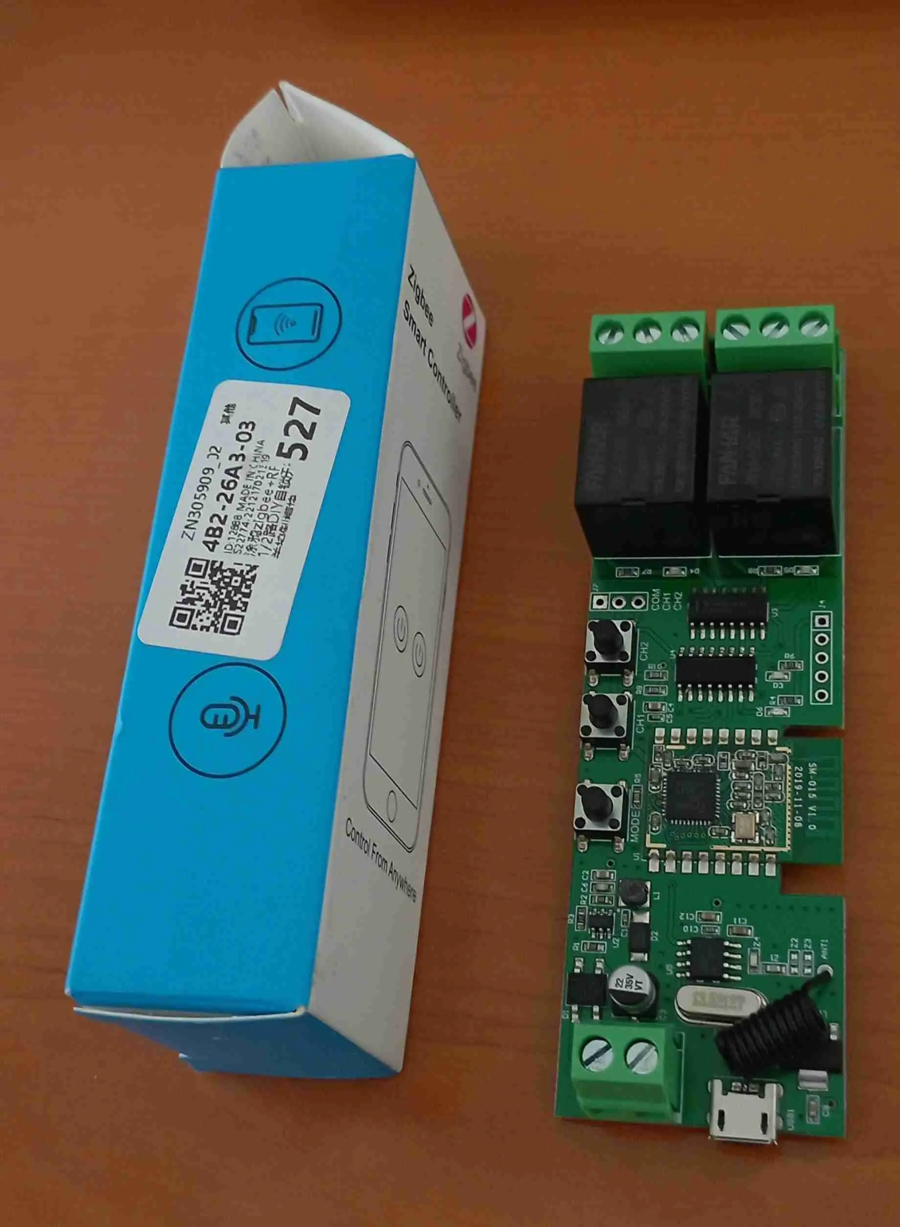 box for zigbee smart controller (tuya, 2way) v0.2