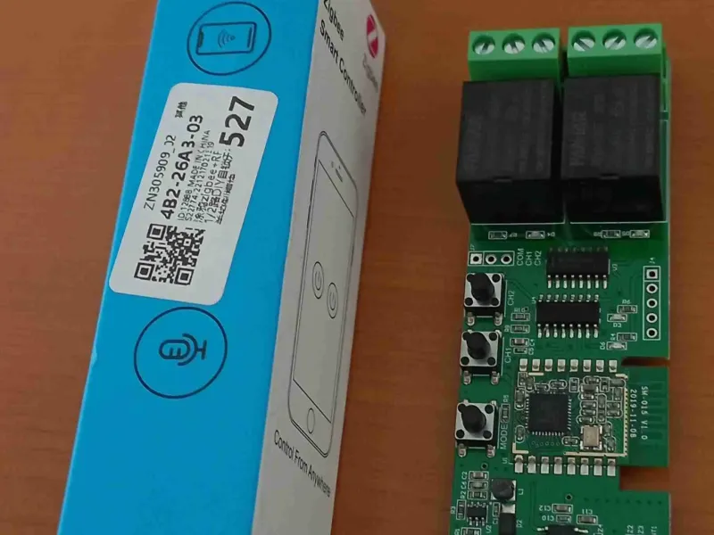 zigbee akıllı kontrolör için kutu (tuya, 2 yönlü) v0.2