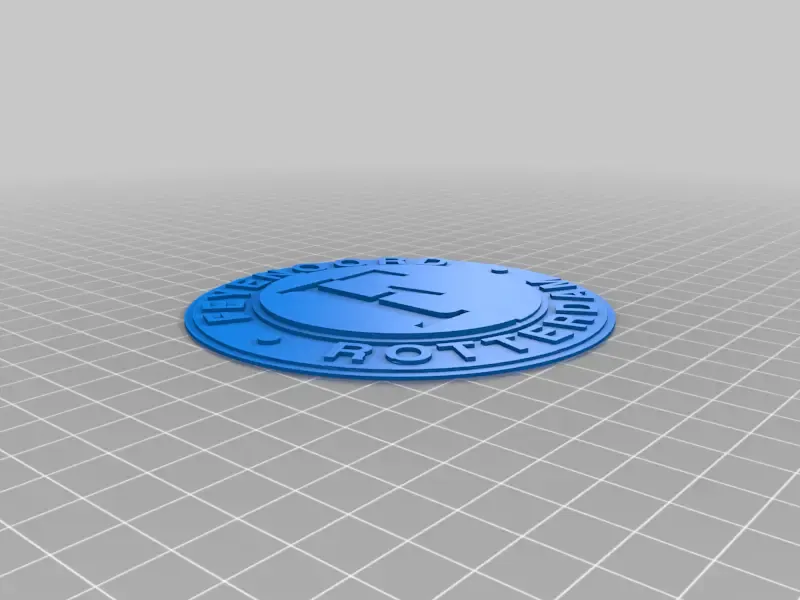 Feyenoord Rotterdam 3D Logo - v2
