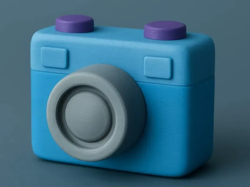 Retro camera figurine toy