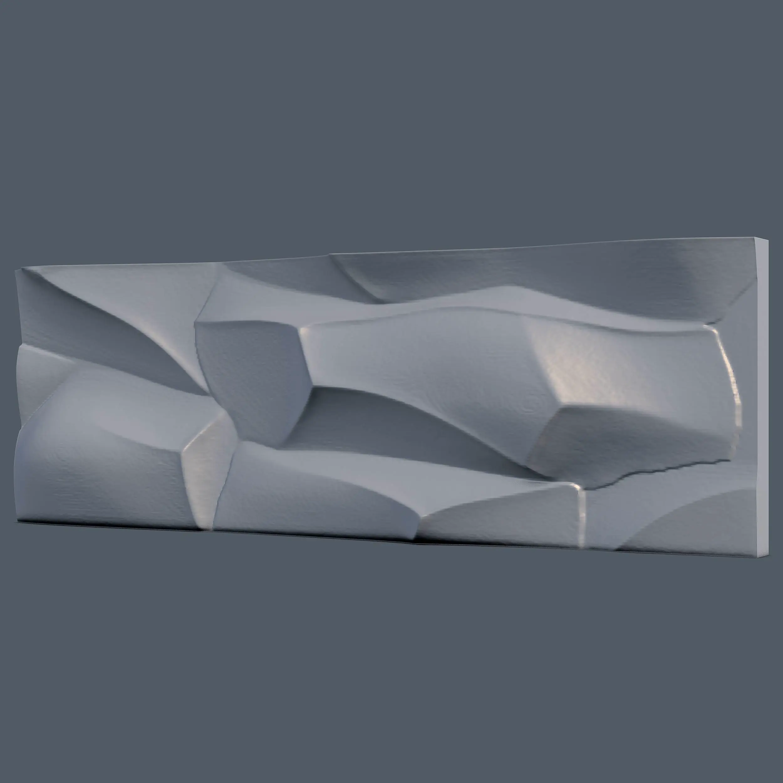 Stone Wall Panel Rock Relief Wall Decoration - 3D Model