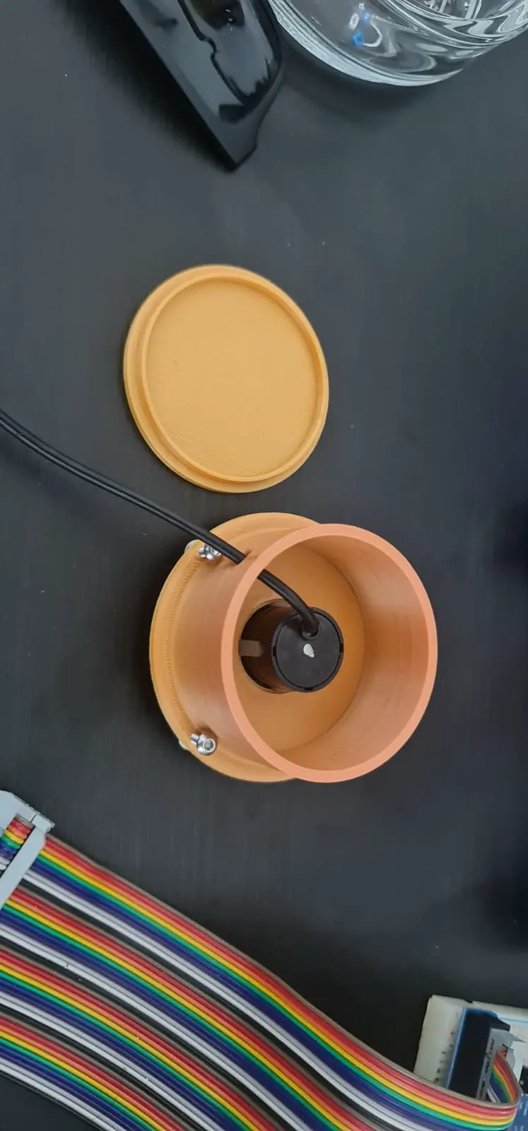 Robot Arm Base with cover for Ultrasonic Sensor