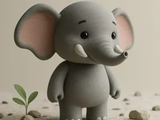 Cute Elephant Toy