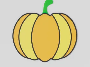Pumpkin drink coaster