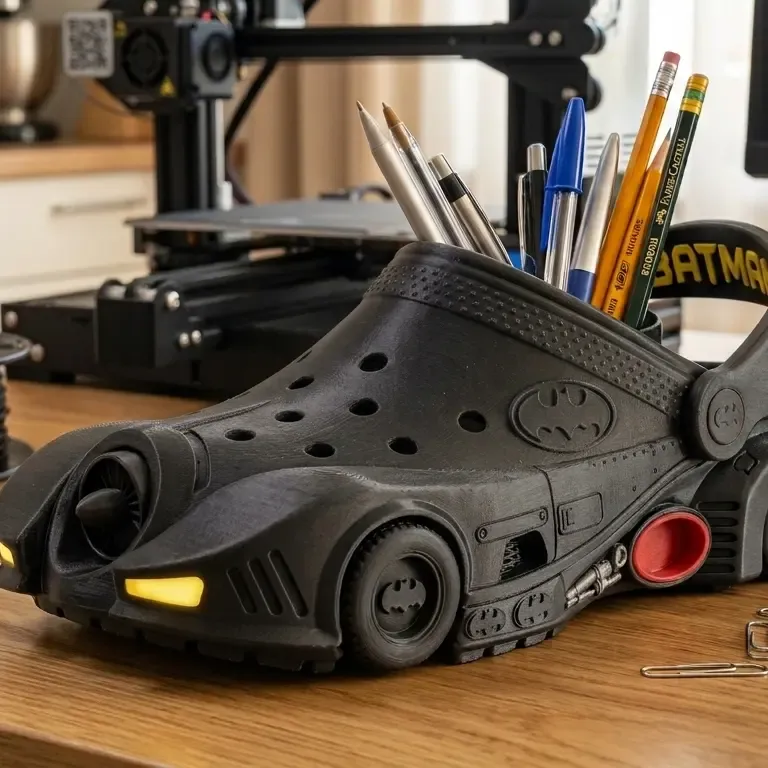 Batmobile Crocs Desk Organizer

