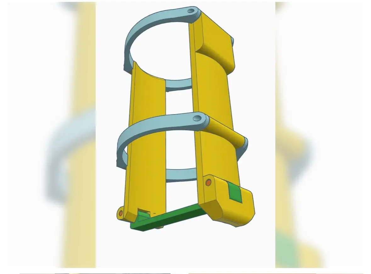 Porta latas plegable para mochila